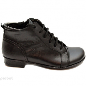 Ghete dama piele naturala Negre casual-elegante cod G14N - Made in Romania