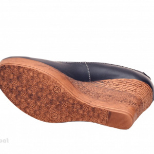 Pantofi bleumarin dama eleganti - casual din piele naturala cod P140