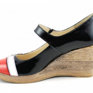 Pantofi dama eleganti - casual lacuiti din piele naturala cod P145