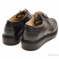 Pantofi dama negri casual-eleganti din piele naturala Oxford Black - LICHIDARE STOC 37, 38