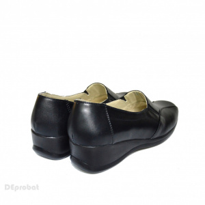 Pantofi dama negri din piele naturala cod P615