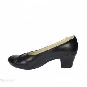 Pantofi dama negri eleganti din piele naturala cod P607