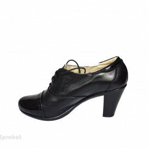 Pantofi dama negri eleganti din piele naturala cod P612