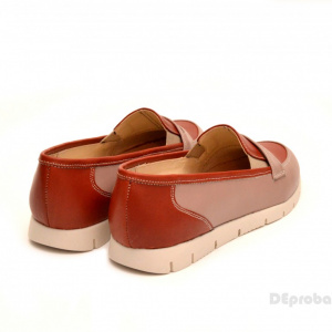 Pantofi dama sport-casual din piele naturala cu elastic cod P100