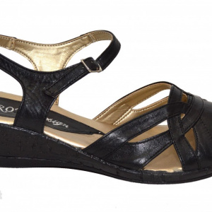 Sandale dama piele naturala negre cod S13