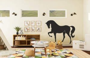 Autocolant Tabla de Scris cu Creta - model Calut Galop