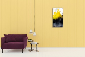 Tablou abstract amestec de culori