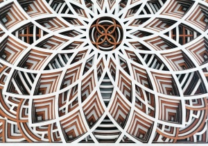 Tablou Mandala "Infinity" decorativ din lemn, decor 3d multistrat