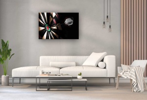 Darts pe fundal negru - tablouri sport