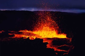 Tablou Eruptie Vulcanica
