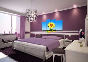 Tablou Multicanvas Floarea-Soarelui