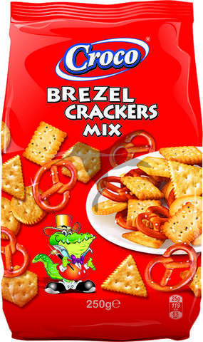 CROCO MIX CRACKERS & BREZEL 250 GR