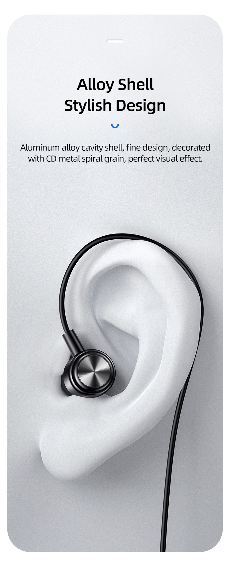 casti audio din aliaj de aluminiu