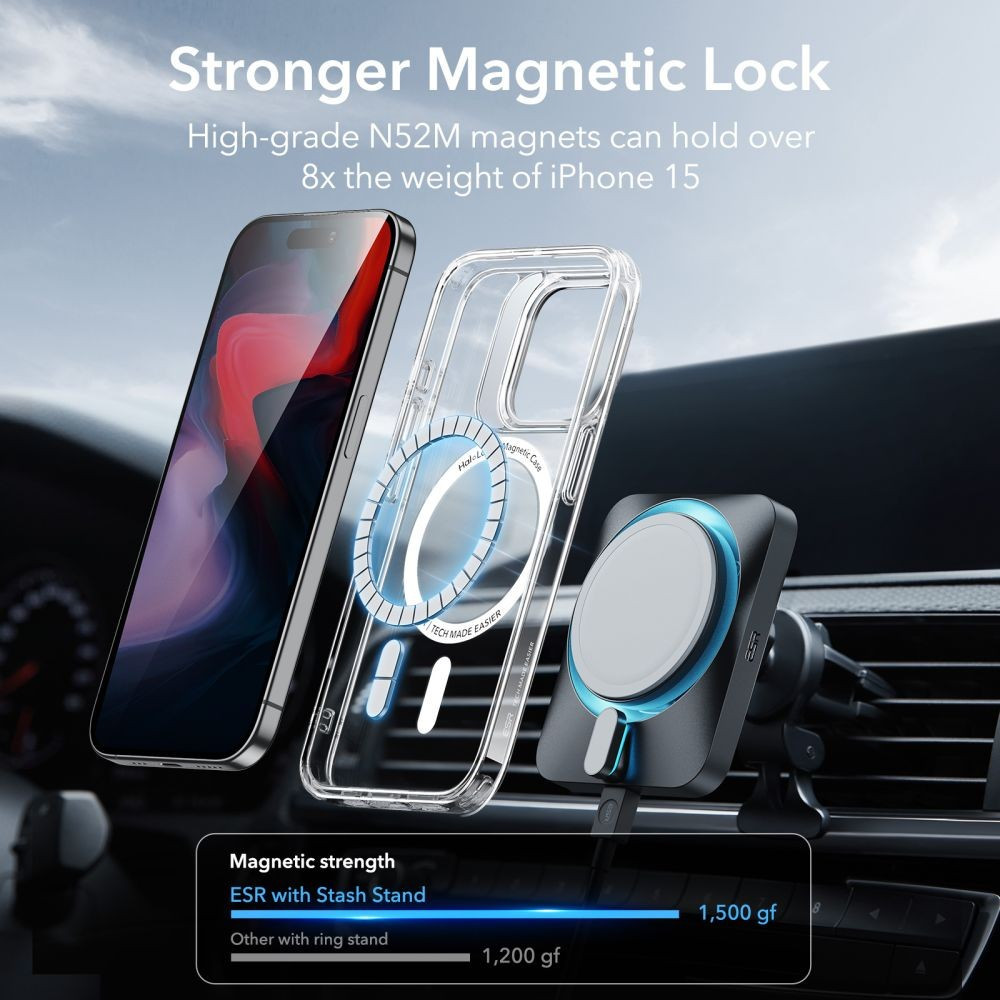 husa iphone 15 pro max compatibila cu magsafe si halolock