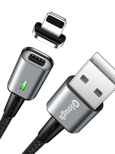 Cablu de date magnetic Elough E05 Lightning Magnetic Cable -100cm/3A Black