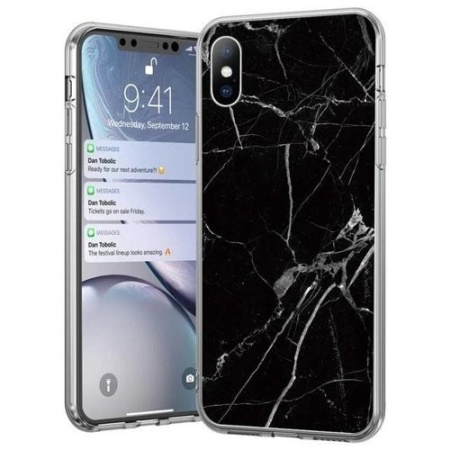Husa Huawei P40 Lite- Wozinsky Marble Black