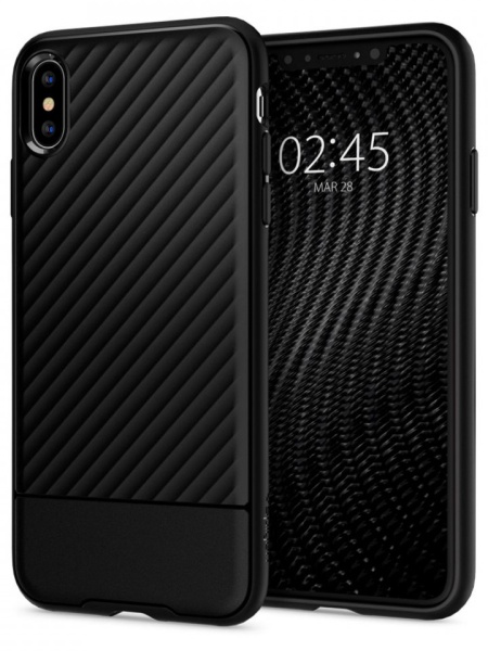 Husa Iphone X/ Iphone XS -Spigen Core Armor -Neagra