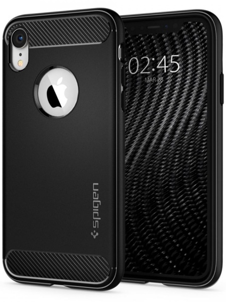 Husa Iphone XR - Spigen Rugged Armor -Neagra