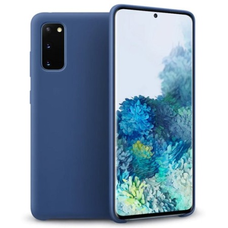 Husa Samsung Galaxy S20- Silicone Case -Albastra