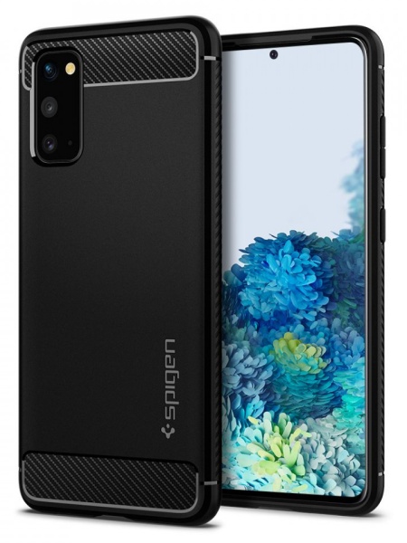 Husa Samsung Galaxy S20 - Spigen Rugged Armor -Neagra
