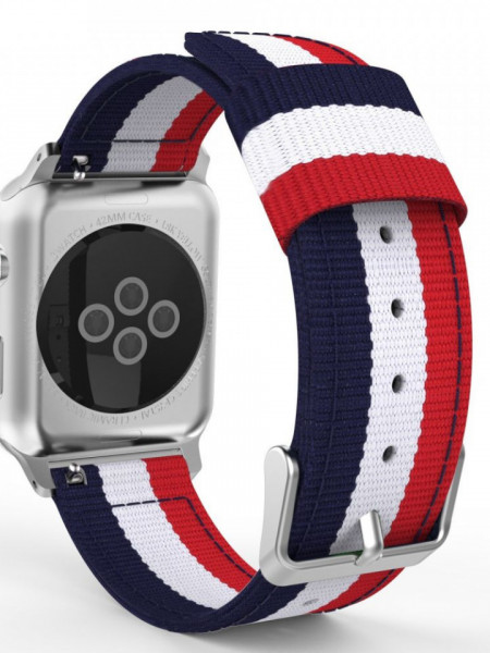 Curea Apple Watch 2 42MM-Tech Protect Welling- Navy/Red