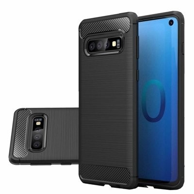 Husa Carbon Series pentru Samsung Galaxy S10 neagra