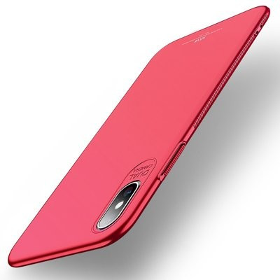 Husa iPhone XS MAX-MSVII Simple ultra-subțire - culoare rosie