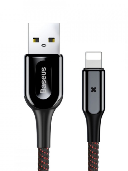 Cablu de date Baseus X-Shaped Lightning 100 cm-Negru