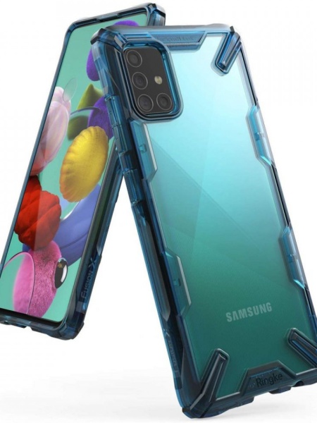 Husa Samsung Galaxy A51- Ringke Fusion X- Space Blue