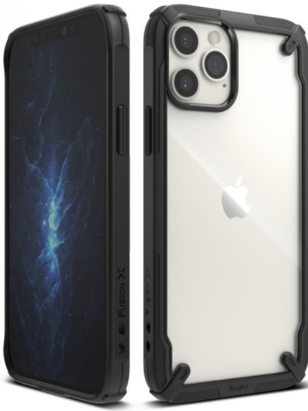 Husa Iphone 12 PRO MAX - Ringke Fusion X- Black