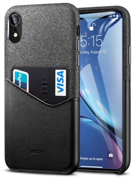 Husa Iphone XR -ESR Metro Wallet- Negru/Gri