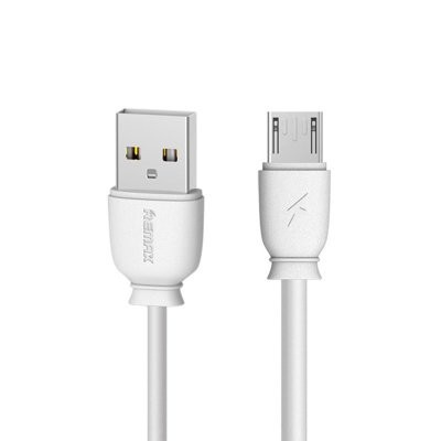 Cablu de date Remax Suji RC-134m USB / micro USB Cable 2.1A- 1M Alb