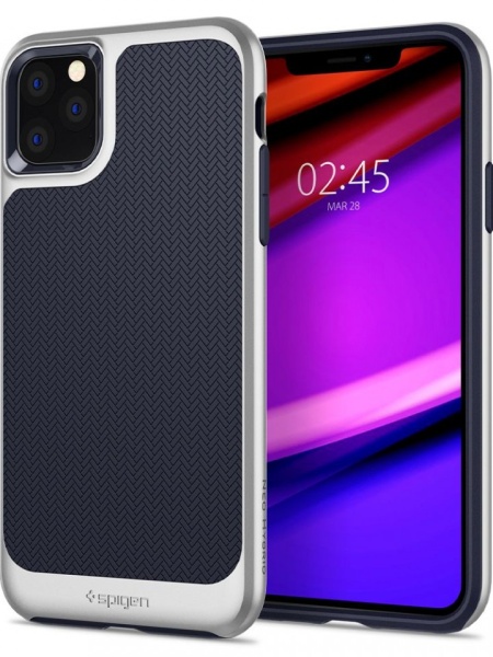 Husa Iphone 11 PRO MAX -Spigen Neo Hybrid -Arctic Silver