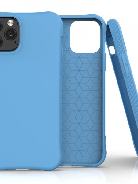 Husa Iphone 11 PRO -Soft Color Case flexible gel-albastra