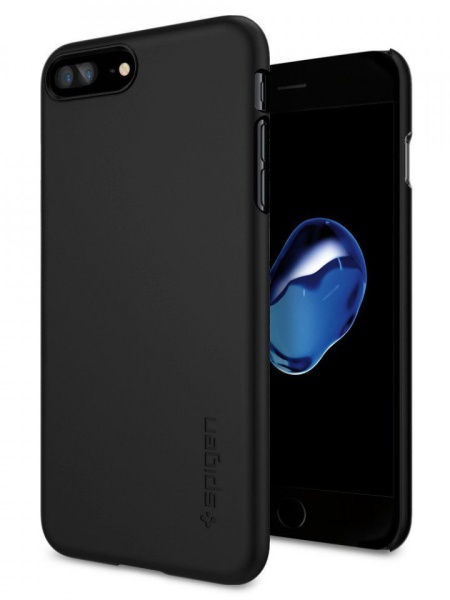 Husa Iphone 7 Plus/Iphone 8 Plus -Spigen Thin Fit - Neagra