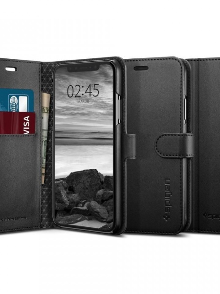 Husa Iphone XS MAX -Spigen Wallet S Neagra