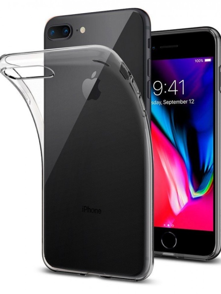 Husa Iphone 7/8 PLUS -Spigen Liquid Crystal -Crystal Clear