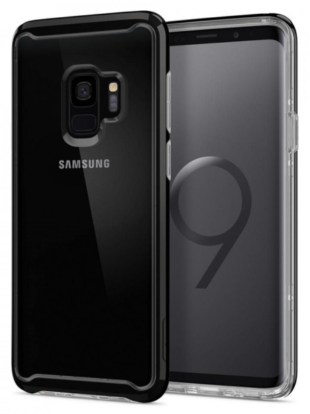 Husa Samsung Galaxy S9-Spigen Neo Hybrid Crystal- Midnight Black