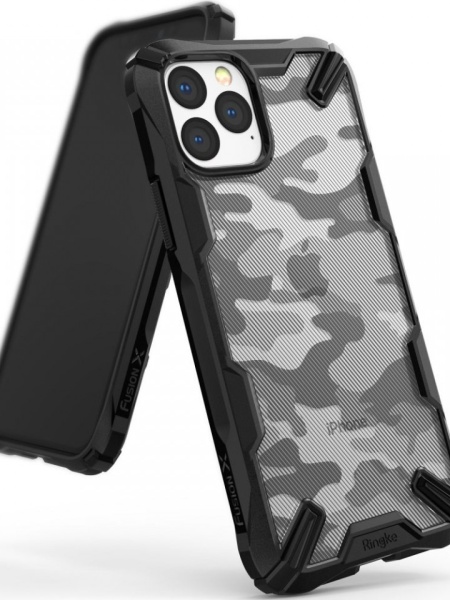 Husa Iphone 11 PRO MAX- Ringke Fusion X- Camo Black