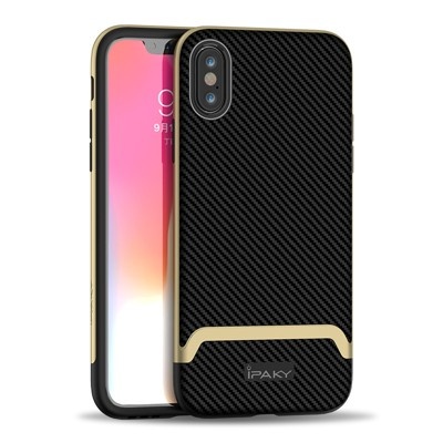 Husa iPhone XS Max- iPaky Bumblebee Neo Hybrid cu rama aurie