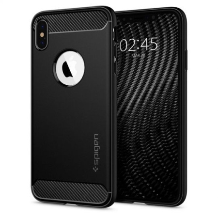 Husa Iphone XS MAX - Spigen Rugged Armor -Neagra