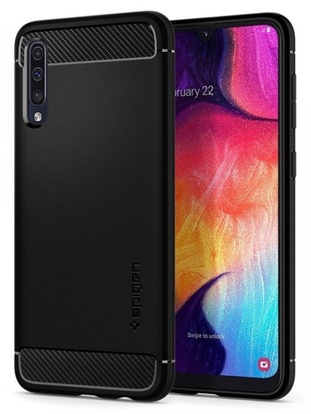 Husa Samsung Galaxy A50/A30S /A50s - Spigen Rugged Armor -Negru Mat