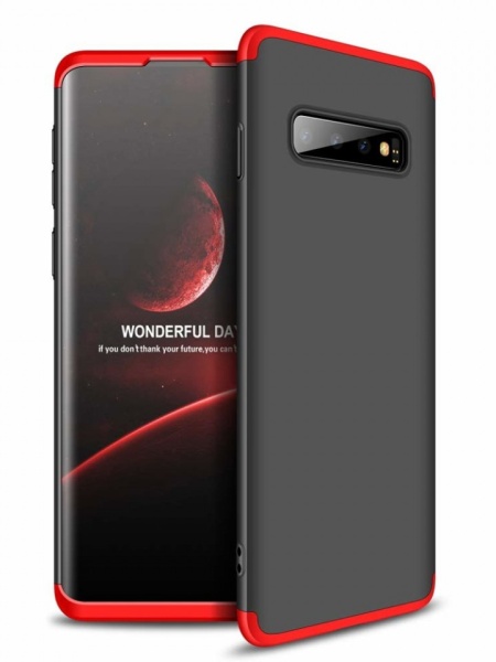 Husa Samsung Galaxy S10-GKK - Negru cu rosu