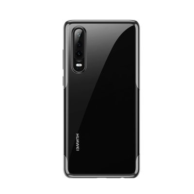 Husa Huawei P30 -Baseus Shining Case-transparenta cu negru