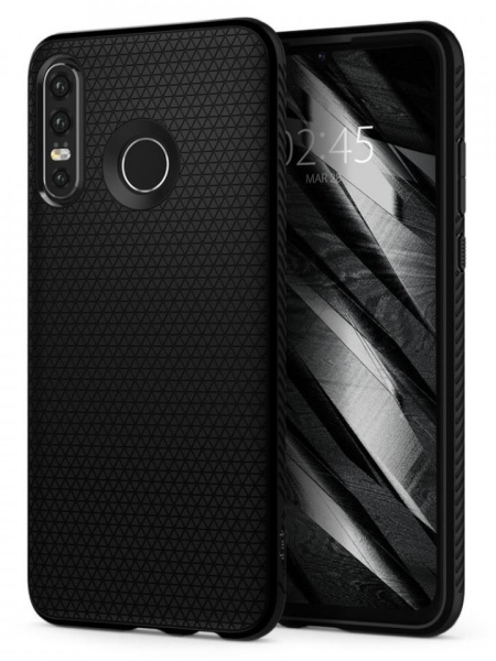 Husa Huawei P30 Lite -Spigen Liquid Air- Negru mat