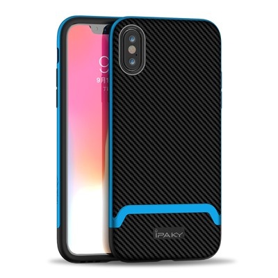 Husa iPhone XS Max- iPaky Bumblebee Neo Hybrid cu rama albastra
