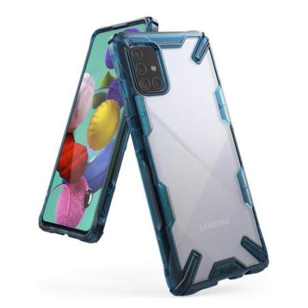 Husa Samsung Galaxy A71 - Ringke Fusion X- Blue