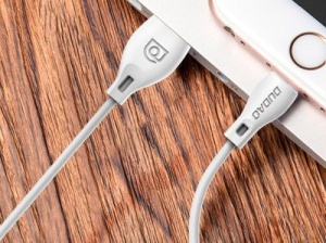 Cablu de date Dudao USB / Micro USB 2.4 A 1m white