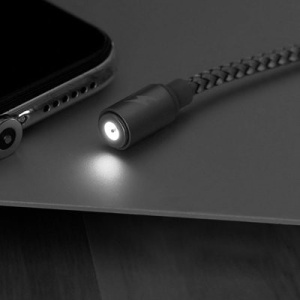 Cablu de date magnetic Remax Gravity RC-095i USB / Lightning 1M-Negru