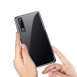 Husa Huawei P30 -Baseus Shining Case-transparenta cu negru